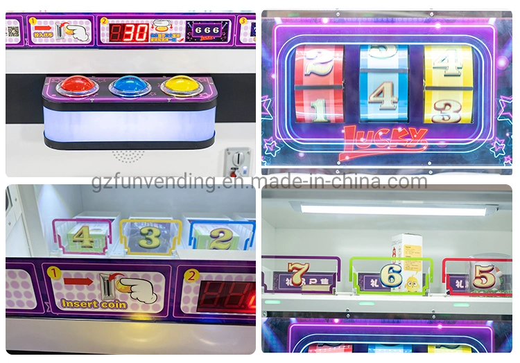 Coin Operated Indoor Lucky 666 Wheel Rolling Skill Get The Prize Arcade Game Machine