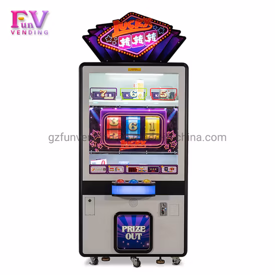 Abilità di rotolamento della ruota Lucky 666 per interni a gettoni Ottieni la macchina da gioco arcade a premio